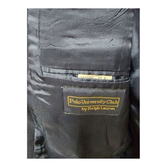 1641 - Polo University Club by Ralph Lauren Blazer/Suit Jacket 43R - Picture 5 of 5